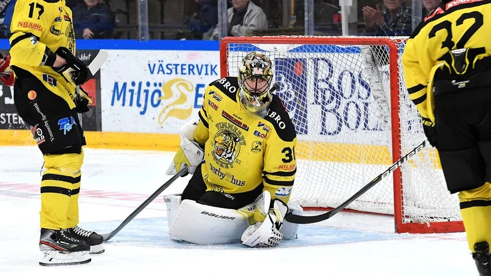 Tomas Rydén i Vimmerby-målet agerade säkert.