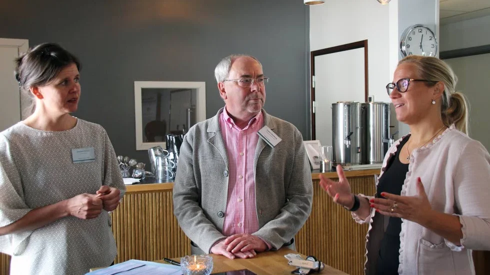 Josefina Syssner, Anders Hedeborg och Åsa Johansson berättar om symposiet "Nya visioner för landsbygden".