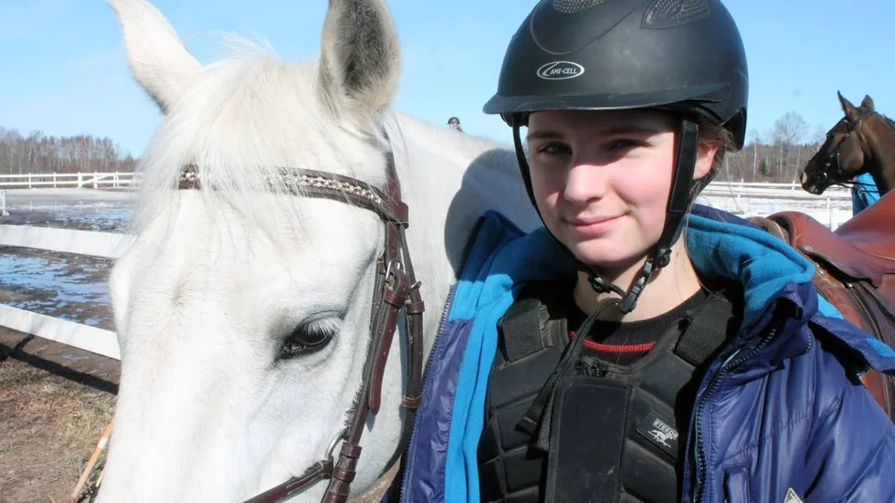 Felfritt. Malin Gustavsson fick en felfri runda på Marwin, efter att hästen först vägrat i första försöket.