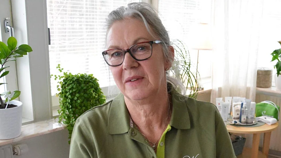 När hon inte jobbar tillbringar Birgitta gärna tid med sina barnbarn, som gillar att vara hos sin mormor/farmor.
