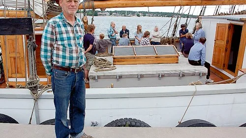 Egil Bergström innan avgången till Stockholm i måndags.
