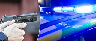 Fick pistol tryckt mot sitt huvud