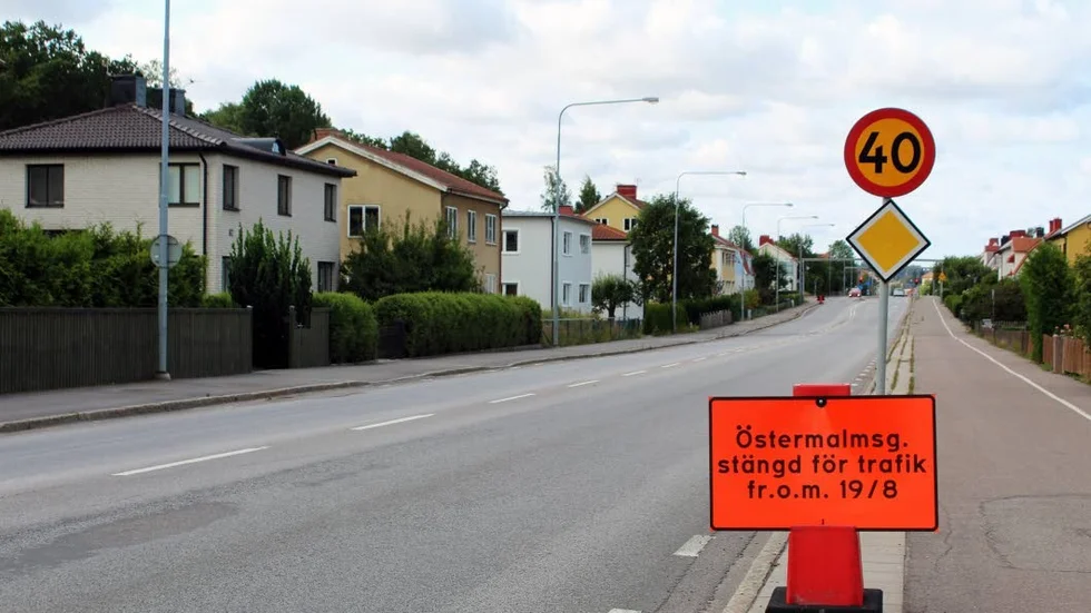 Den 19 augusti stängs Östermalmsgatan för genomfart.