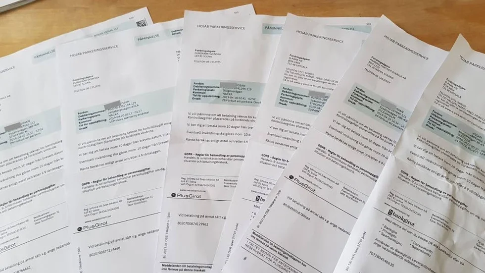 Den första kom på tisdagen, sedan följde ytterligare fem fakturor.