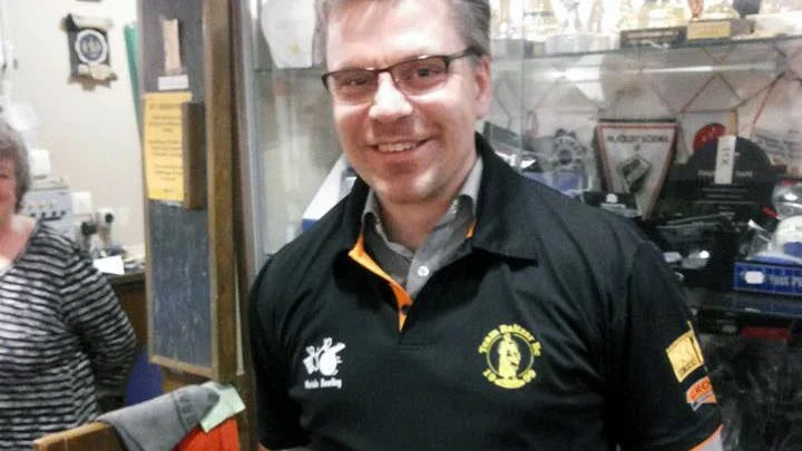 HEMMA. Landslagsspelaren Peter Hellström var hemma i Motala när Team Baltzar vann i ettan på lördagen.