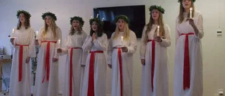 Lucia med följe lyste upp i Gamleby