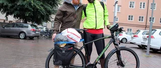 Cyklist från Uganda navigerade fel