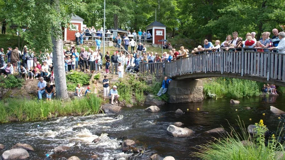 Ankracet i forsen är ett spännande inslag, berättar Lena Sjöberg.