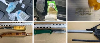 Par stoppade på 56:an – gömde knark i tamponglåda