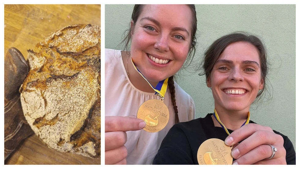 Jessica Schillström och Natalia Hagstedt, Schillströms Hantverksbageri, vann SM-guld med sitt bröd.