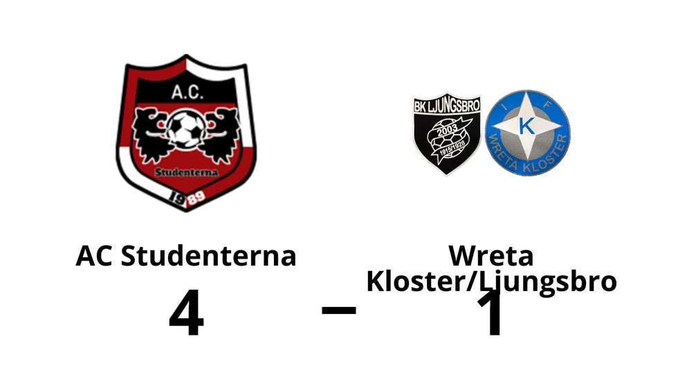 AC Studenterna vann mot IFK Wreta Kloster B/BK Ljungsbro