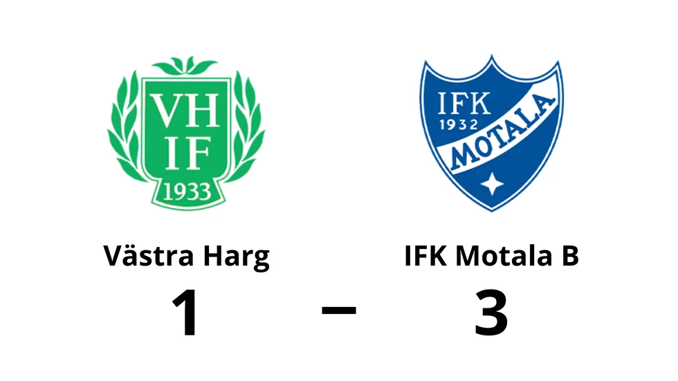 Västra Harg IF förlorade mot IFK Motala FK B