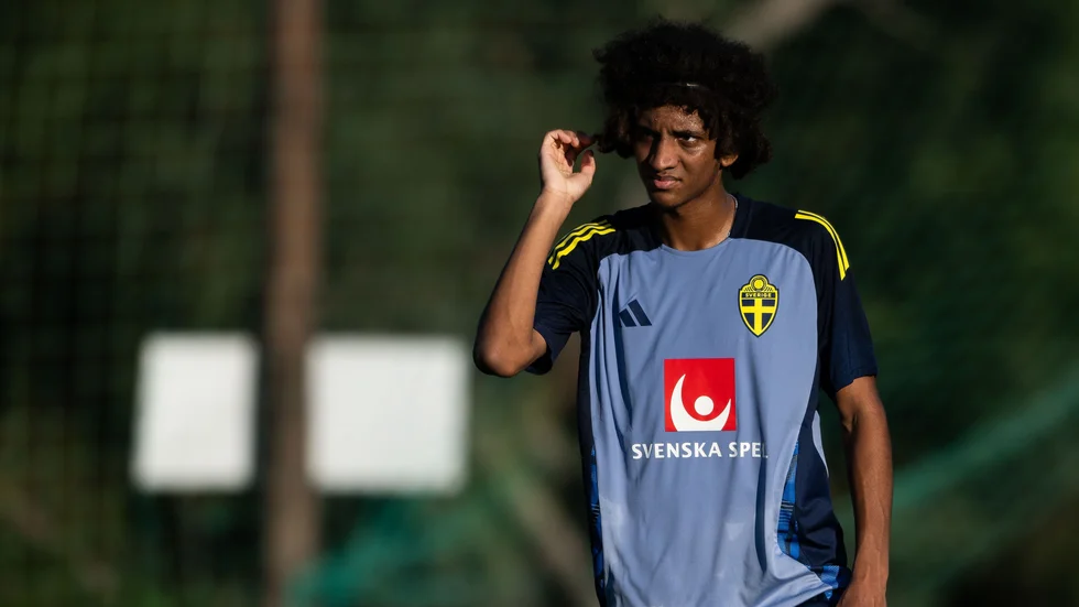 Malcolm Jeng spelade nästan hela U21-landskampen mot Irland.