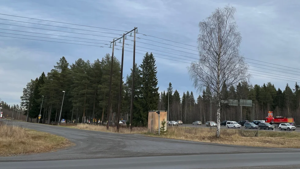 Olyckan inträffade på E4 i höjd med gamla brandstationen.