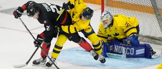 Sverige tappade ledning mot Kanada i JVM-genrep