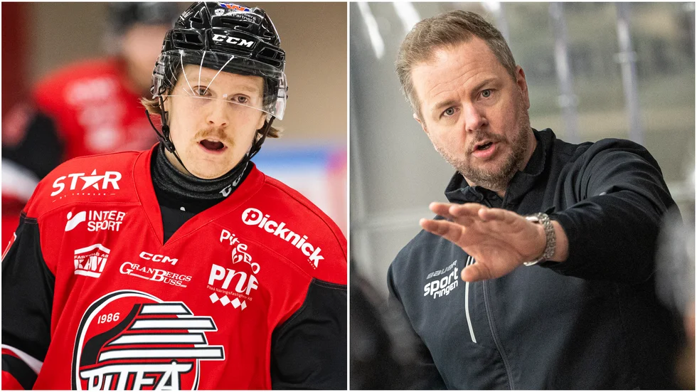 Carl Holmner-Härgestam hade Mikael Aaro som tränare i Piteå Hockey. Nu får 21-åringen inte fortsätta i allsvenska Nybro Vikings – där Aaro är sportchef. (Arkivbild)