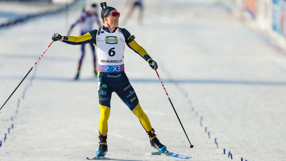 Sebastian Samuelsson kunde enkelt passera mållinjen som etta i masstarten i Holmenkollen.