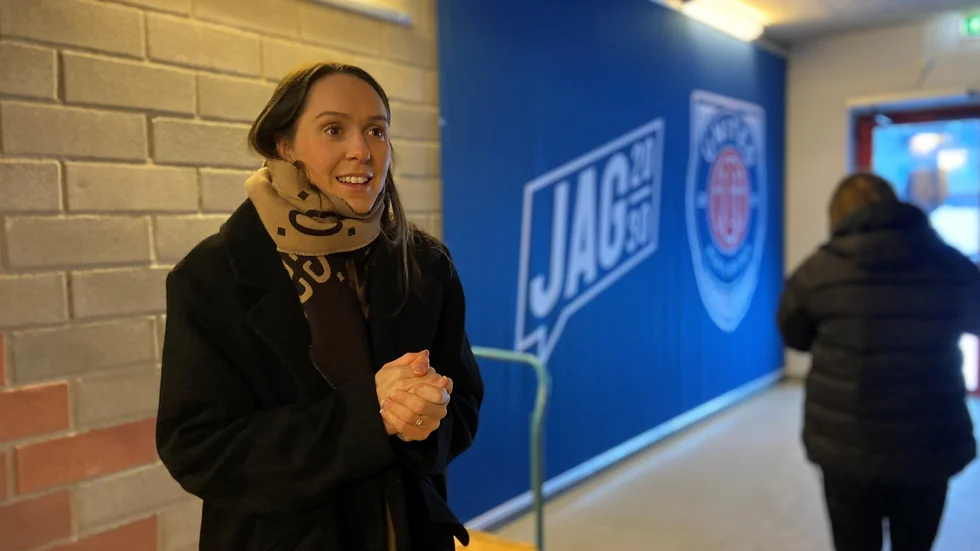 Felicia Rogic är klar för Eskilstuna United. Här är hon på Tunavallen vid lunchtid på lördagen.