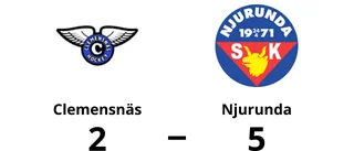 Njurunda besegrade Clemensnäs med 5-2