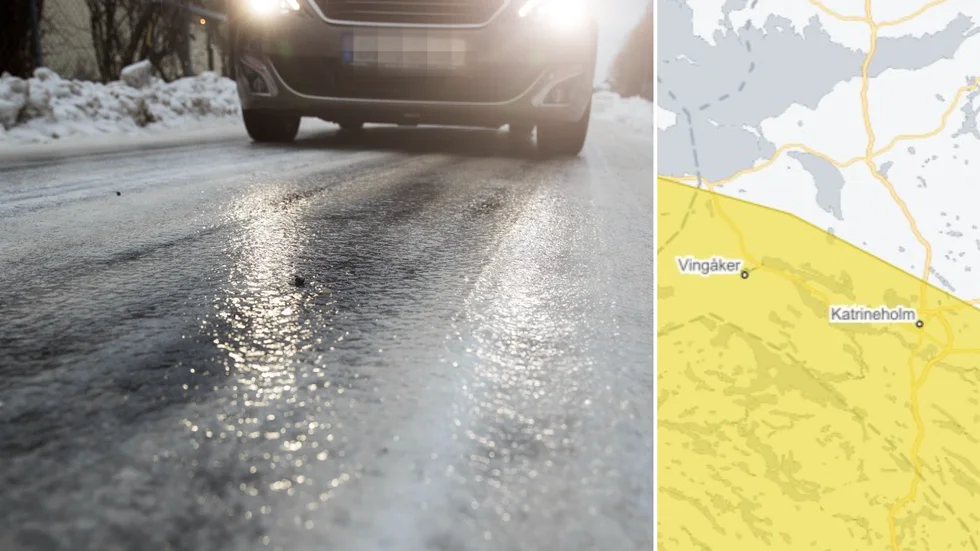 En större del av Katrineholm och Vingåker berörs av varningen från SMHI.
