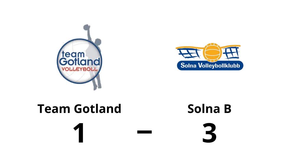 Team Gotland förlorade mot Solna B