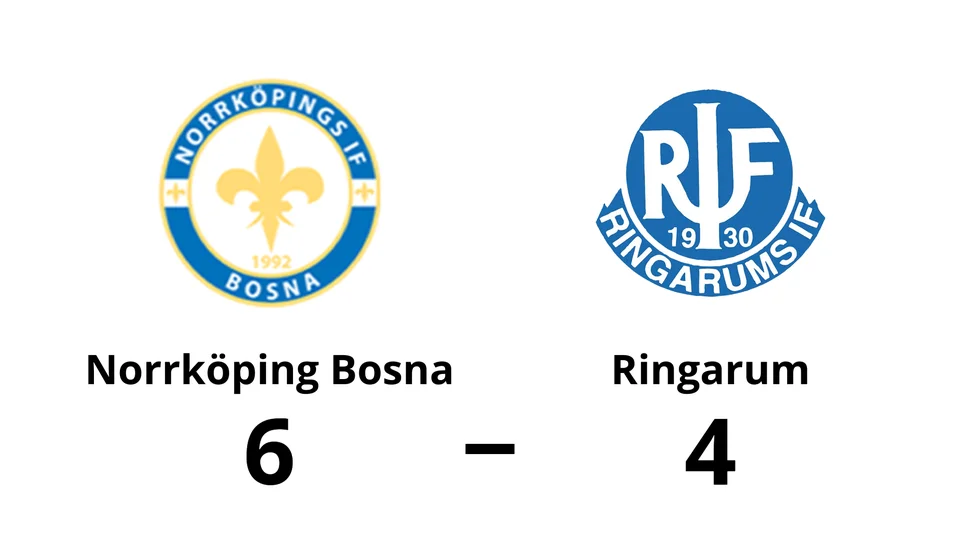 Norrköpings IF Bosna vann mot Ringarums IF
