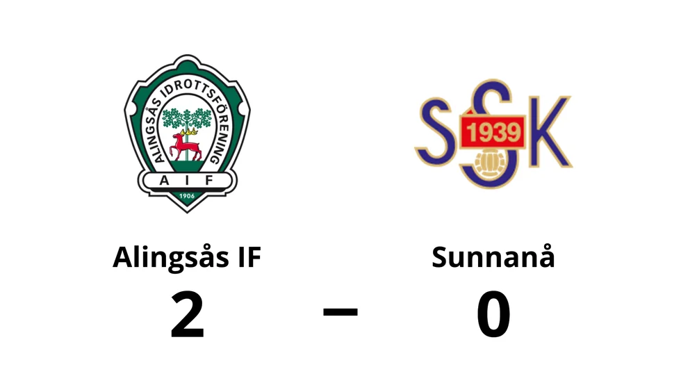 Alingsås IF vann mot Sunnanå