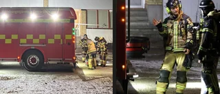 Larm om källarbrand var rök från tvättmaskin