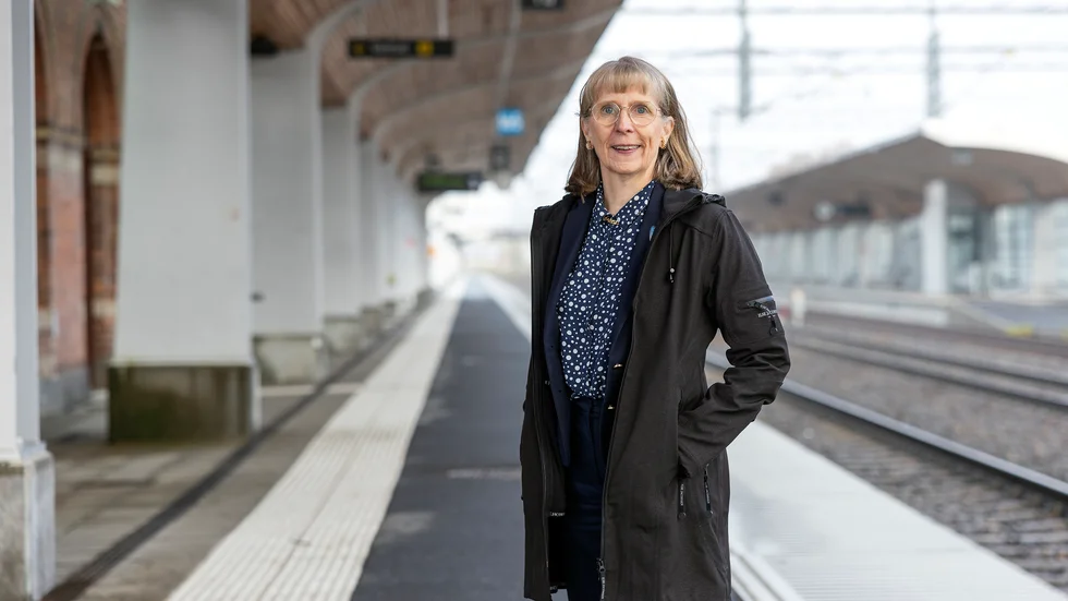Elisabeth Sinclair, projektledare Norrbotniabanegruppen, hoppas att finansieringen för sträckan Skellefteå–Luleå ska finnas med i nästa nationella infrastrukturplan.