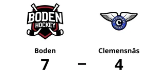 Boden vann toppmötet mot Clemensnäs
