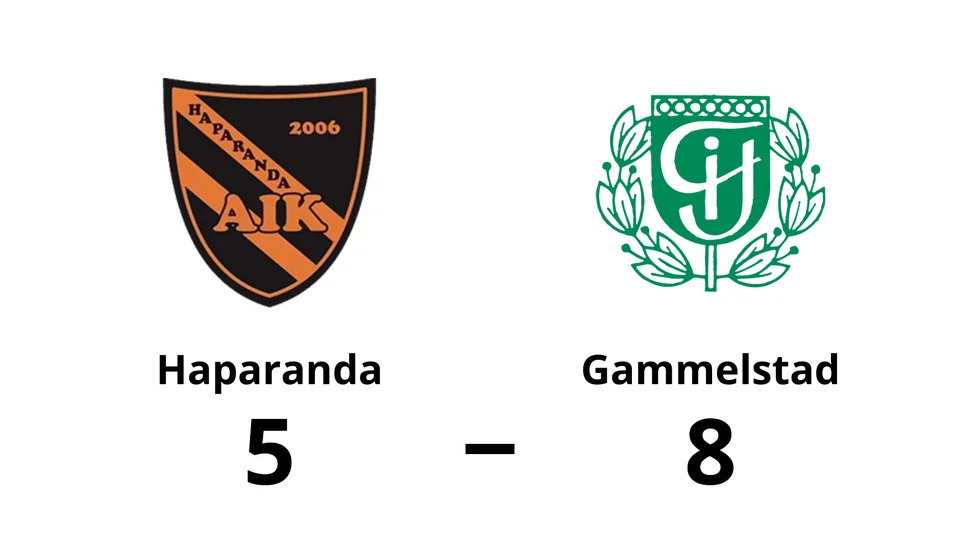 Haparanda AIK förlorade mot Gammelstads IF