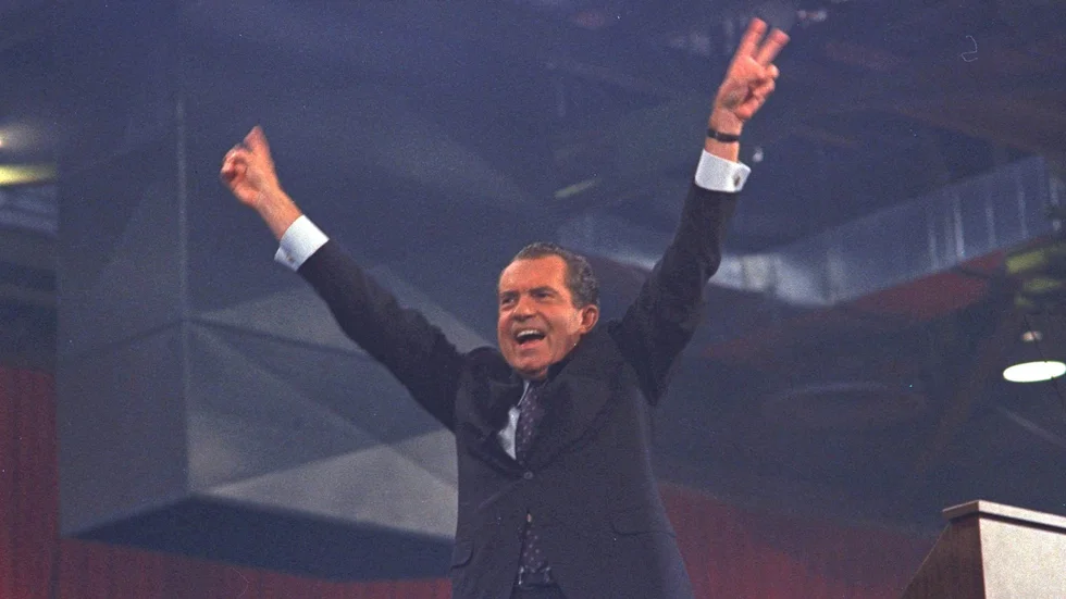 Som väljare har vi makten att välja vilken typ av politik vi vill uppmuntra, skriver "PeO". På bilden Richard Nixon.