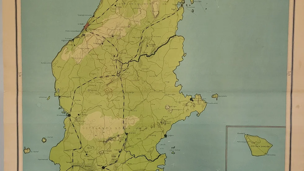 Lägg märke till Gottland som det hette 1921.