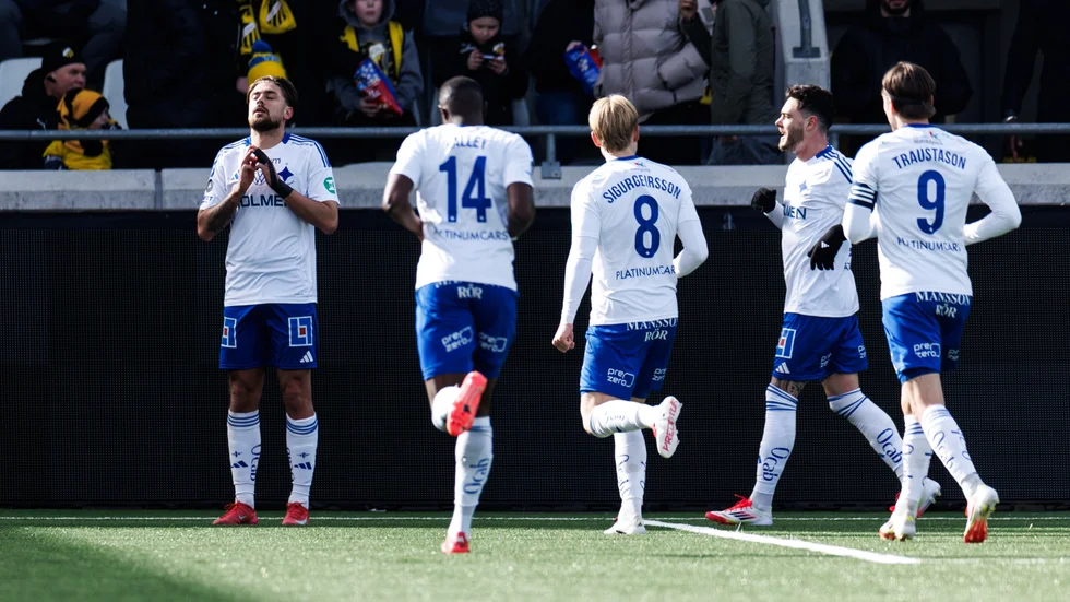 Tim Prica stod för IFK:s mål i cupmötet med Häcken.