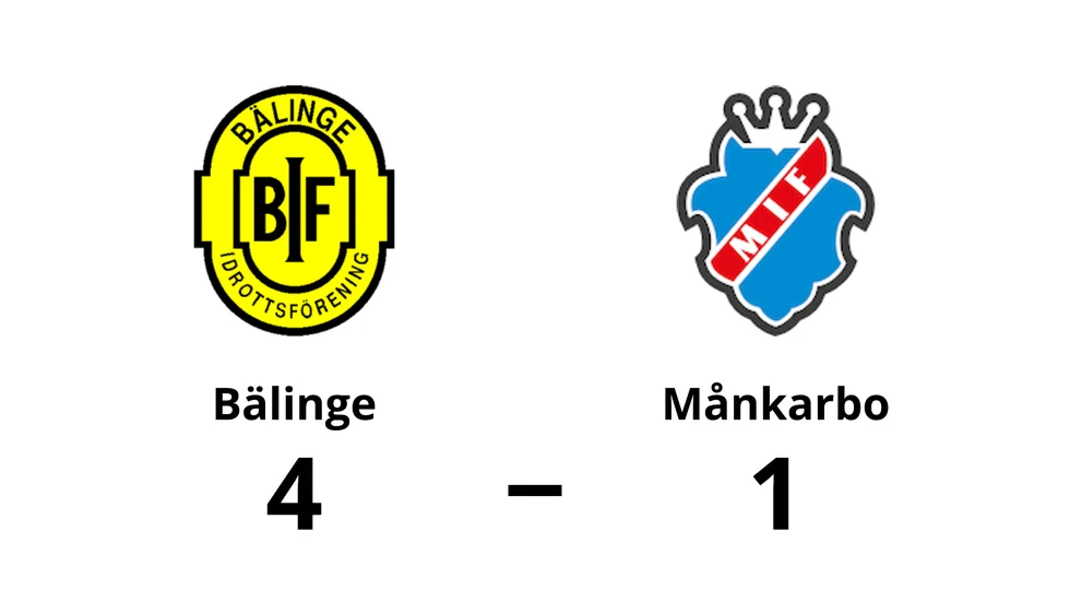 Bälinge IF vann mot Månkarbo IF