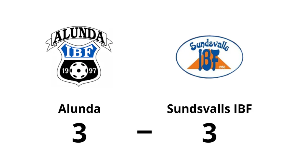 Alunda IBF spelade lika mot Sundsvalls IBF