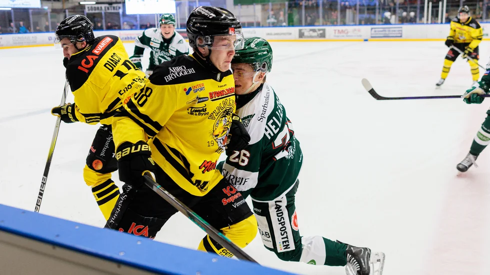 I frontlinjen. Eddie Levin är en avgörande spelare för Vimmerby Hockey. I bottenmötet mot Östersund kan det mycket väl vara han som blir tungan på vågen för VH.
