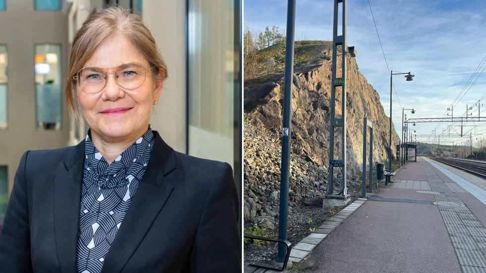 "Skadan var tillräckligt omfattande för att tåget skulle tas ur trafik", säger Åsa Elm, Mälartåg, apropå den senaste stenkastningen i Läggesta.