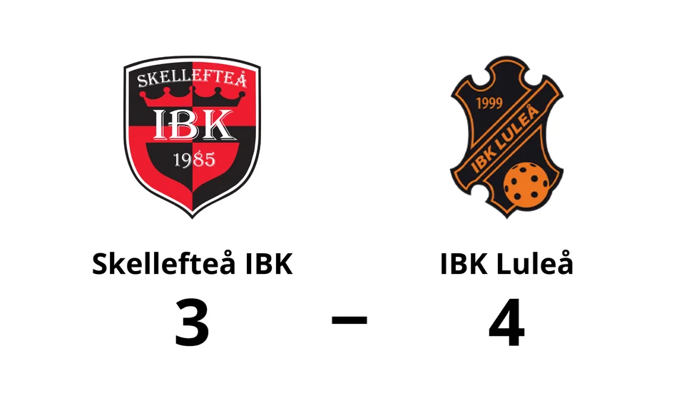 Skellefteå IBK förlorade mot IBK Luleå