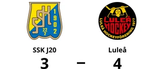 Luleå vann toppmötet mot SSK J20