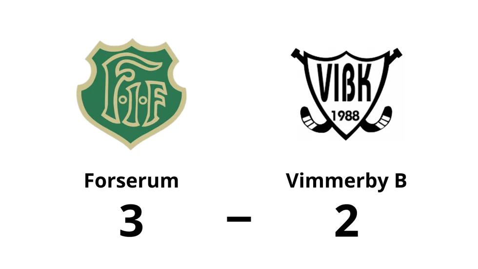 Forserums IF vann mot Vimmerby IBK B