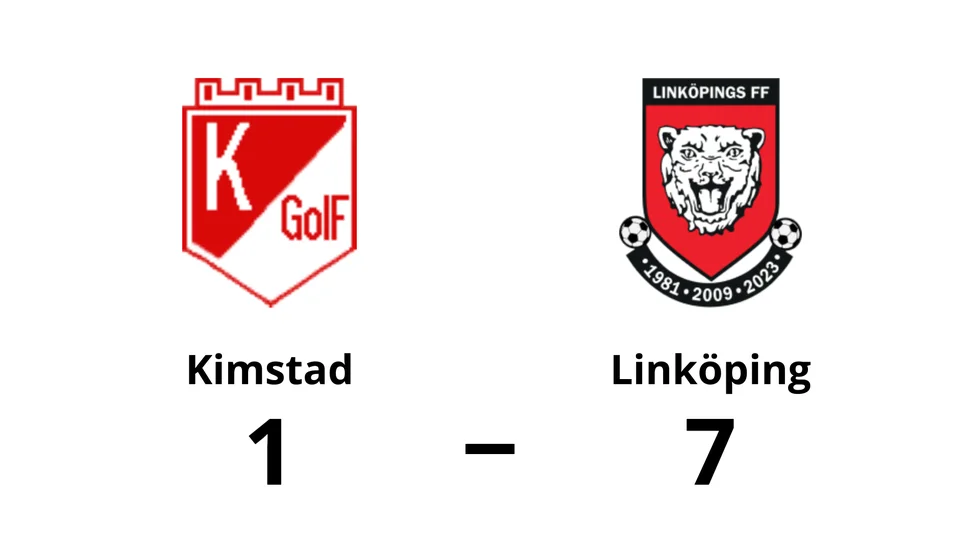Kimstad GoIF förlorade mot Linköpings FF