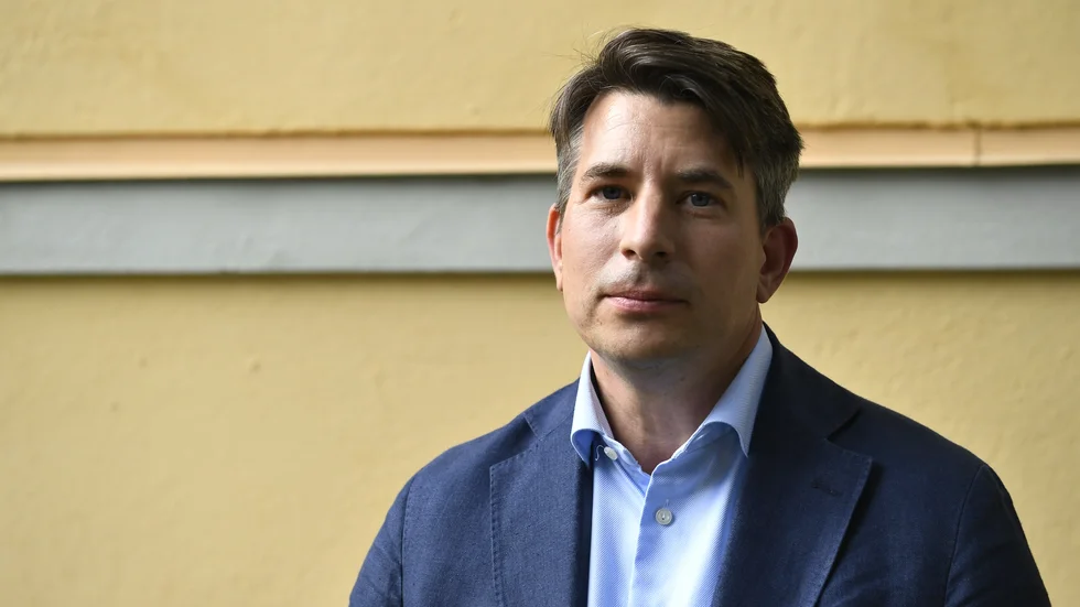 Jonas Nygren (S), vd för Socialdemokraternas lotteribolag Kombispel. Bild tagen i samband med att han tillträdde i september.