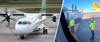 Flygplan till Gotland skadades: ”Ett hål i närheten av rodret”