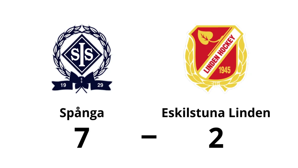 Spånga IS IK vann mot Eskilstuna Linden