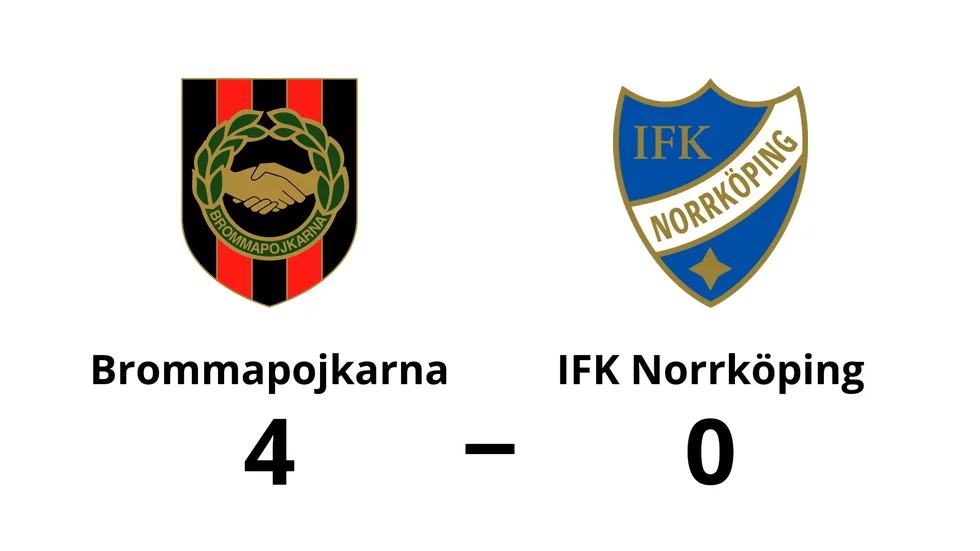 Brommapojkarna vann mot IFK Norrköping