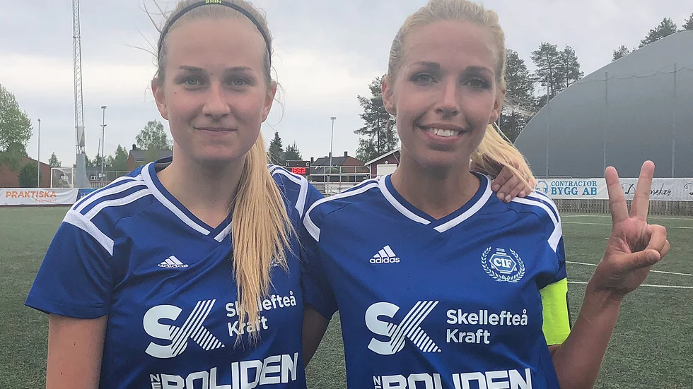 Hanna Degerman och Sofia Lindström (höger). 