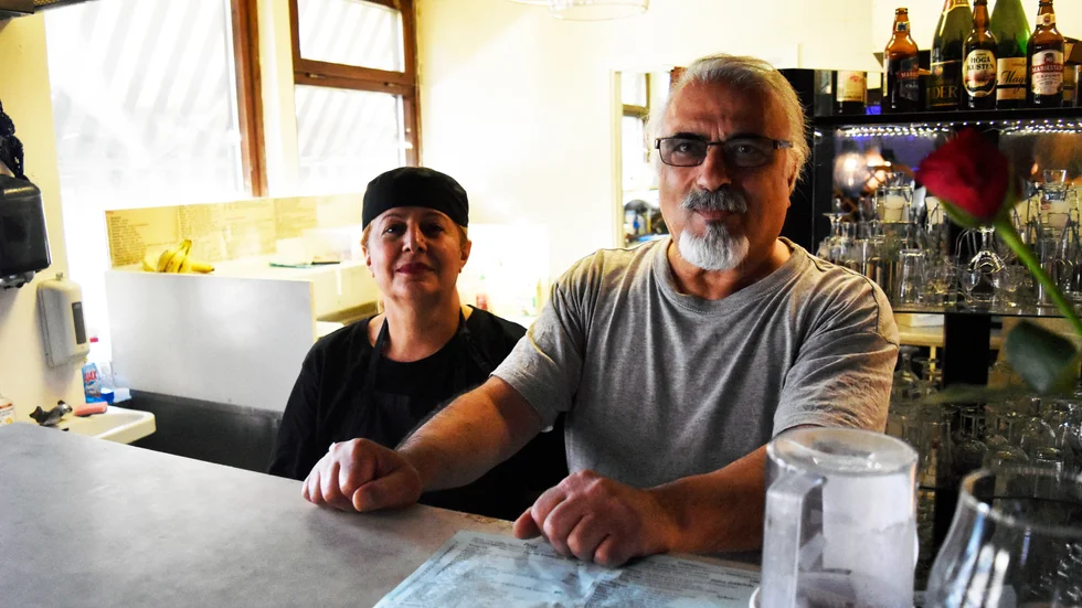 Leila Kazemi och Hamid Alami.