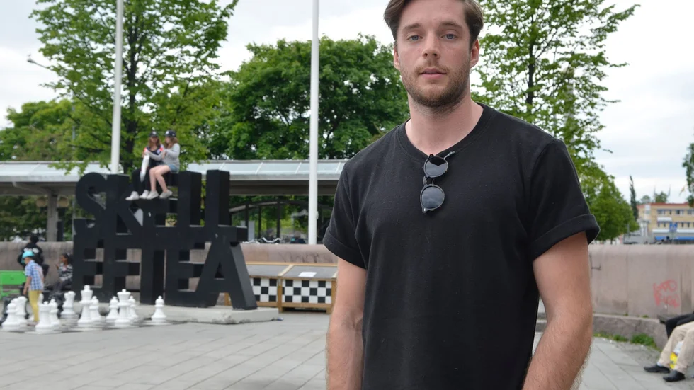 David Rundblad är i Skellefteå under sommaren innan han åker tillbaka till Ryssland.