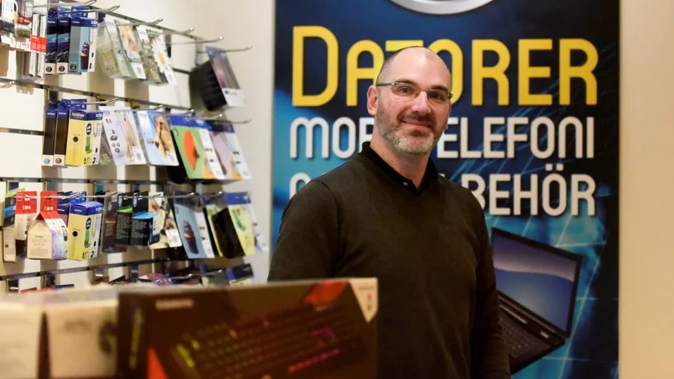 Fler potentiella kunder. Kristian Gatz gladdes över att ha fler besökare och potentiella kunder i sin butik.